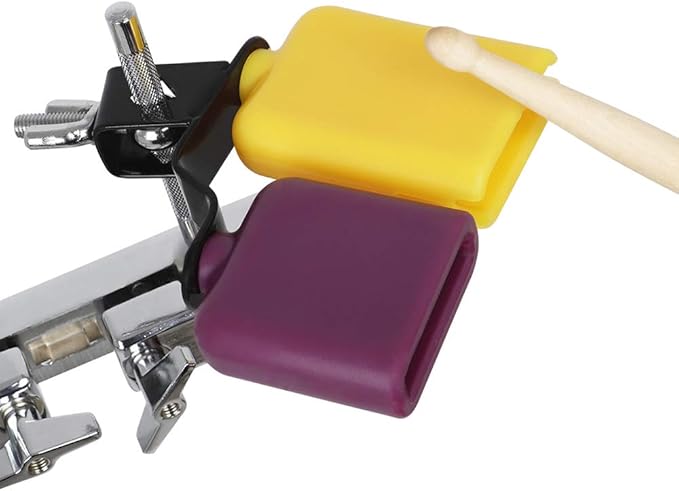 Bicolor Cowbell pour Drum Set High et Low Tones Taille Midium HELEMIY