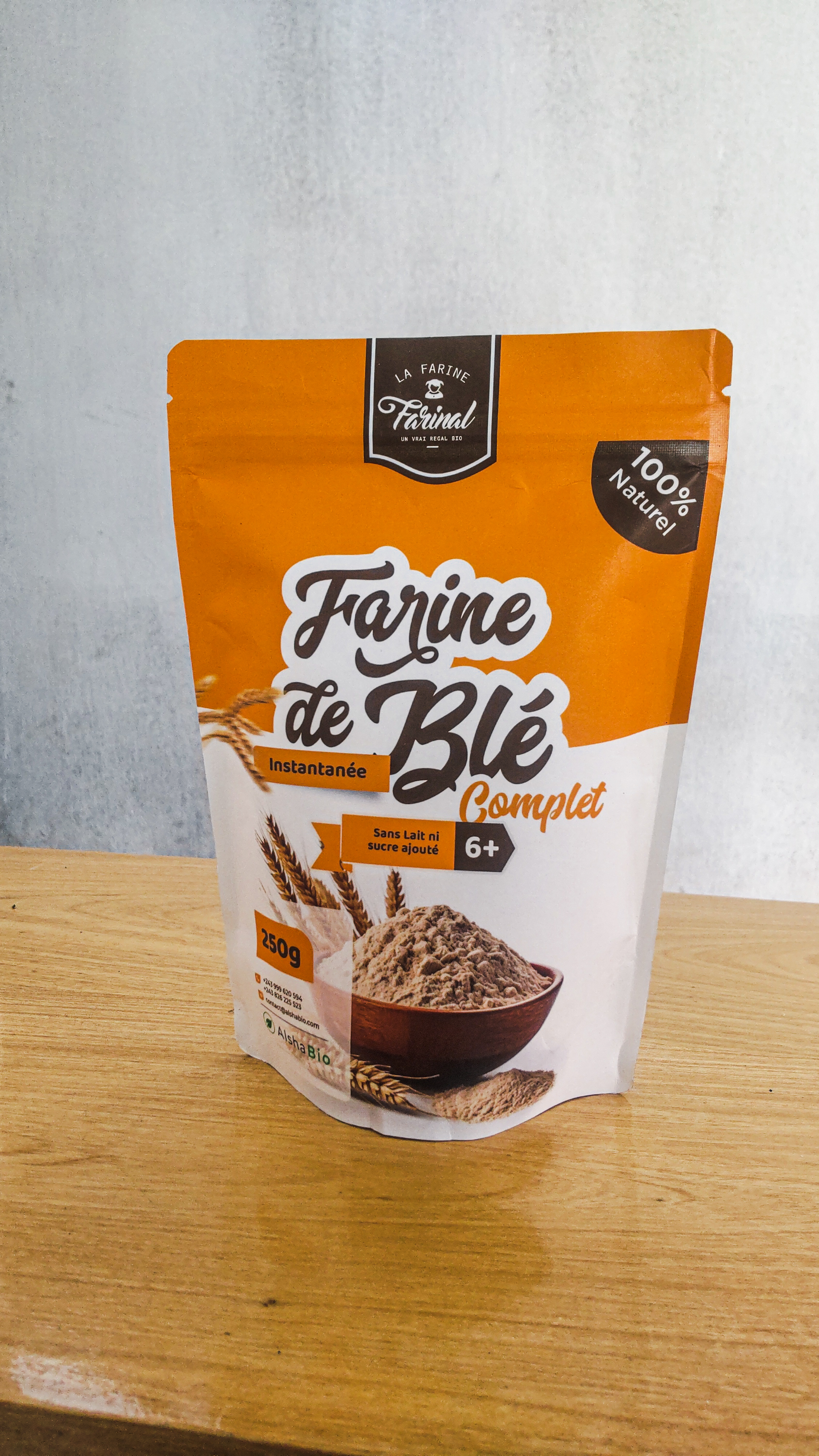 Farine de blé complet 250g Instatanée