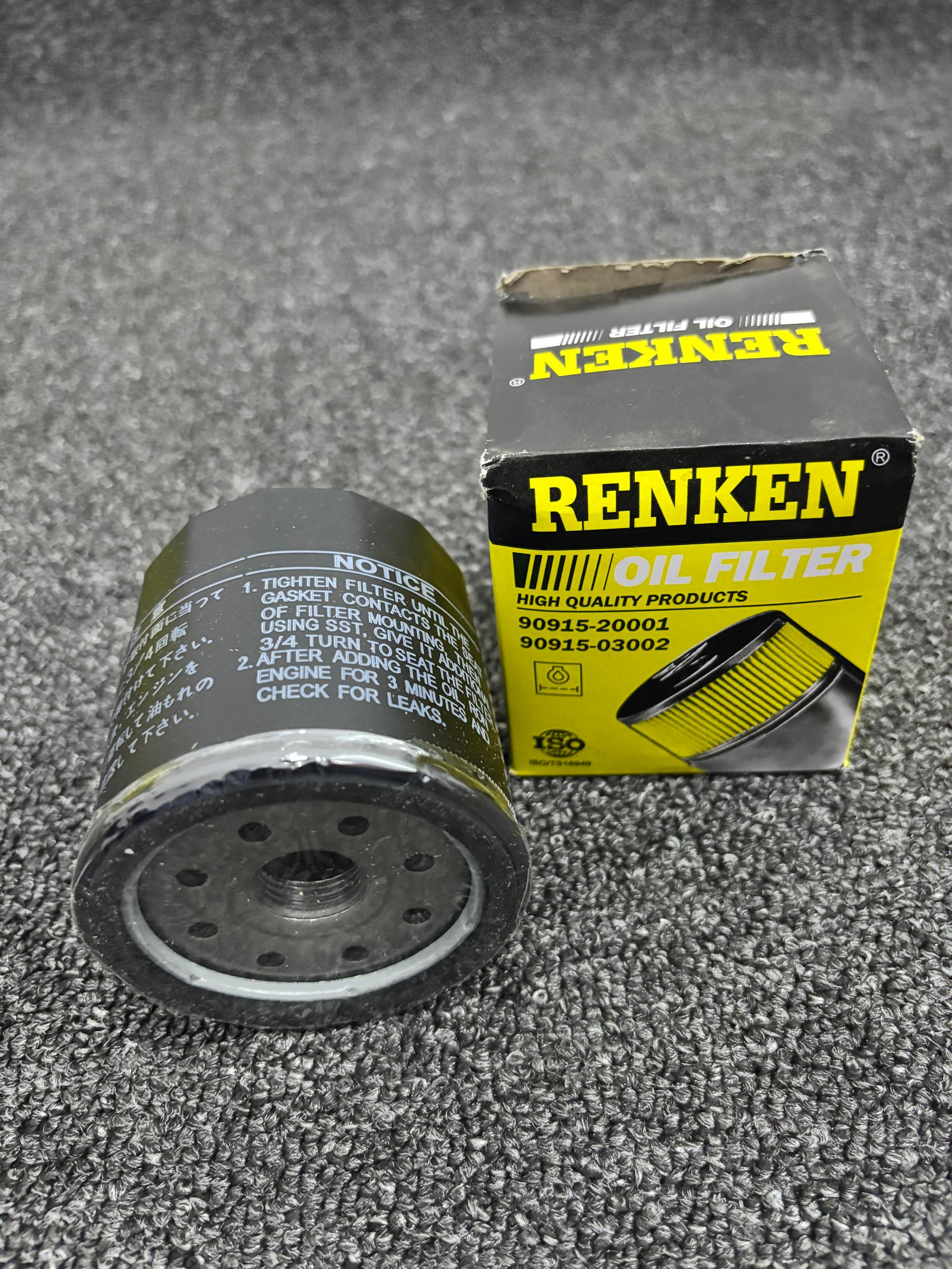 Filtre à huile   Type Renken 
